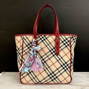 BURBERRY Nova Check Blue Label Handbag 👜